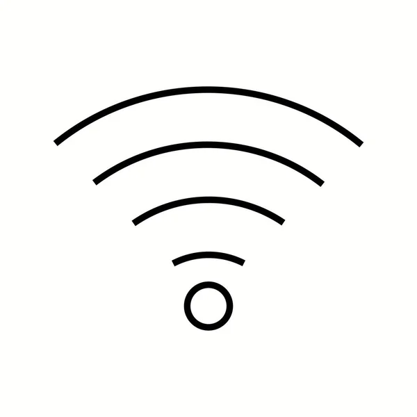 Unique Wifi Vector Line Icon — Stock Vector