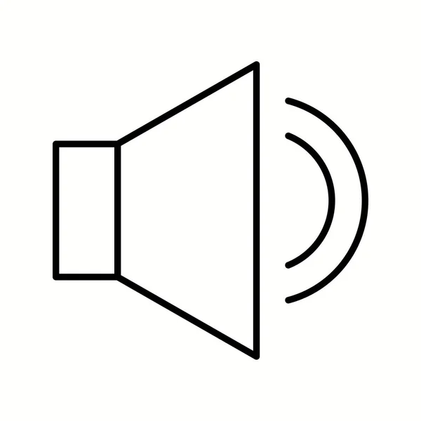 Μοναδικό εικονίδιο διανυσματικής γραμμής προφίλ ήχου — Διανυσματικό Αρχείο