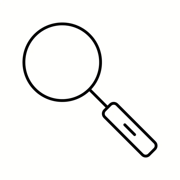 Unique Search Vector Line Icon — Stock Vector
