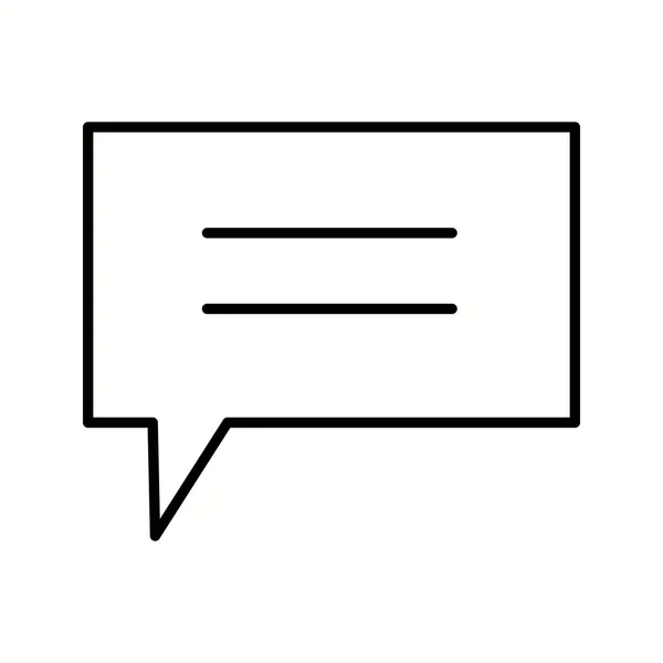 Unieke Messaging Vector Line Icon — Stockvector