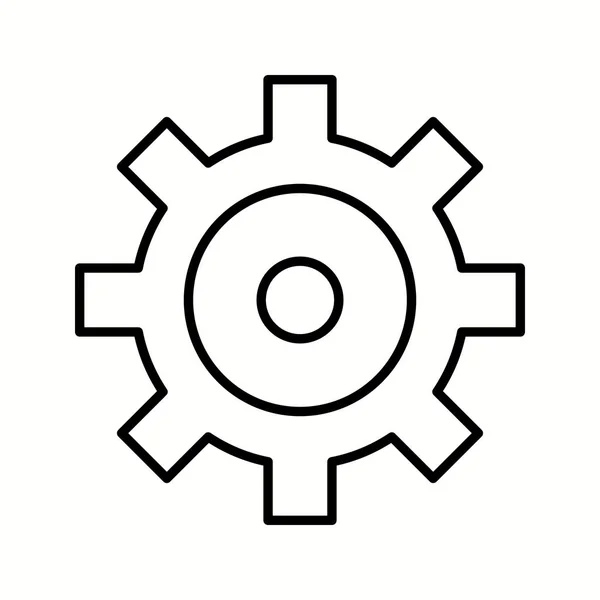 Unique Settings Vector Line Icon — Stock Vector