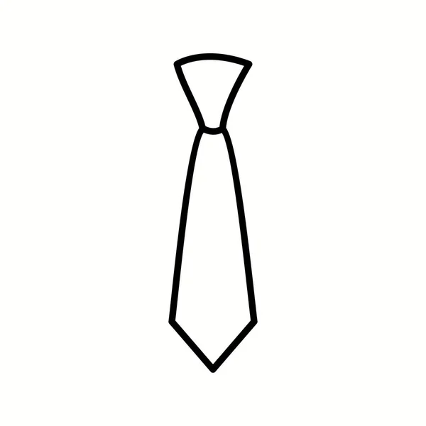 Icona della linea vettoriale cravatta unica — Vettoriale Stock