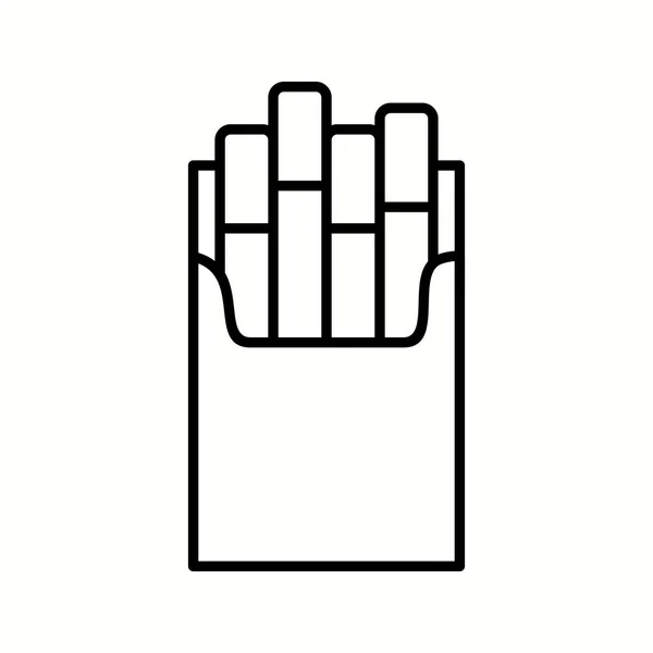 Paquete de cigarrillo único Vector Line Icon — Archivo Imágenes Vectoriales