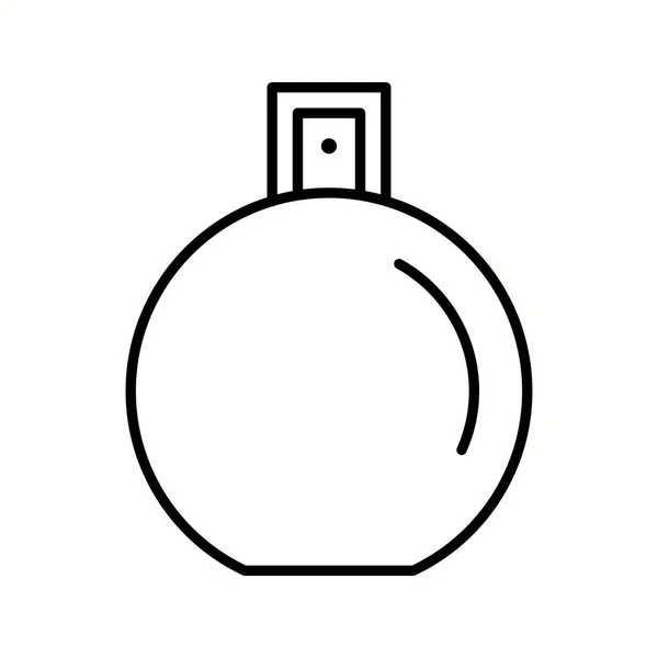 Egyedülálló parfüm palack vektor vonal ikon — Stock Vector