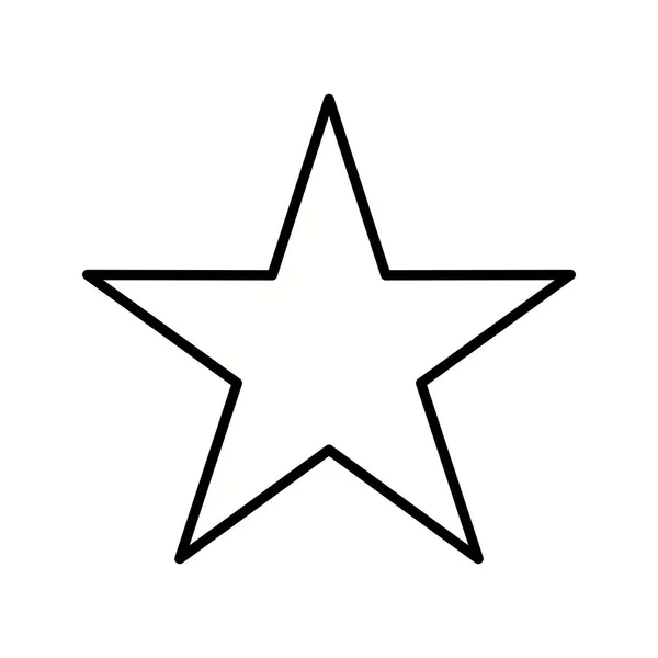 Unique Star Vector Line Icon — Stock Vector