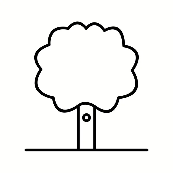 Icona unica della linea vettoriale Tree II — Vettoriale Stock