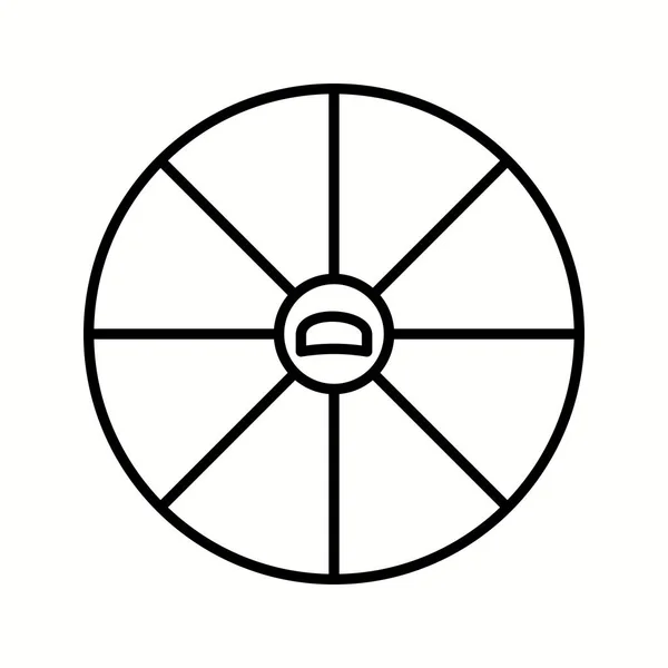 Unik ikon för Apple Pie Vector Line — Stock vektor