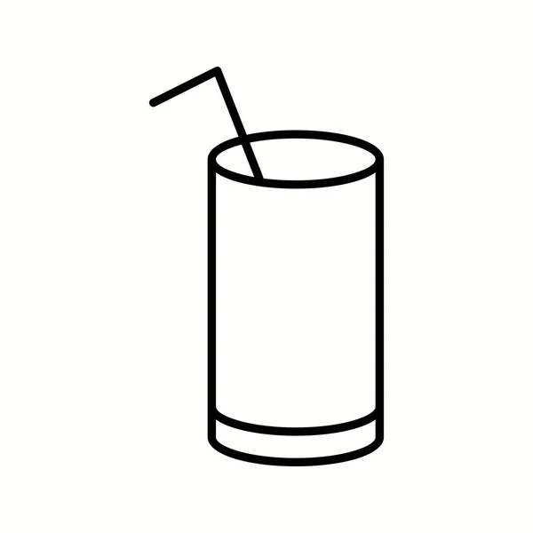 Icon único da linha do vetor da bebida I — Vetor de Stock