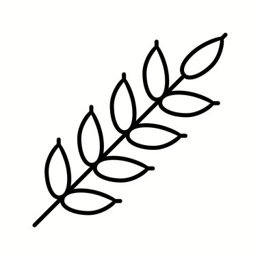 Eşsiz Buğday Vektörü Satırı Simgesi