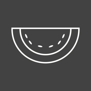 Eşsiz Melon Vektör Satır Simgesi