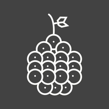 Eşsiz Ahududu Vektör Satırı Simgesi