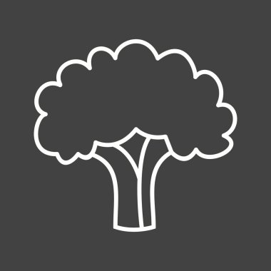 Eşsiz Karnabahar Vektör Çizgisi Simgesi