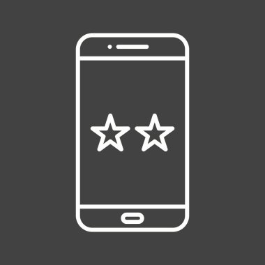 Eşsiz Favoriler Vektör Satır Simgesi