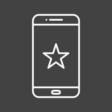 Benzersiz Yıldızlı Vektör Satırı Simgesi