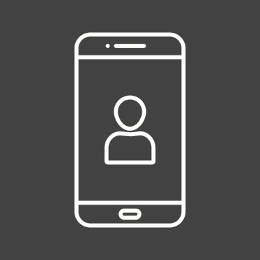 Eşsiz Kullanıcı Hesap Vektör Satırı Simgesi