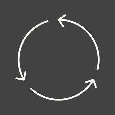 Eşsiz Geri Dönüşüm Vektör Satırı Simgesi