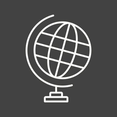 Eşsiz Küre Vektör Satırı Simgesi