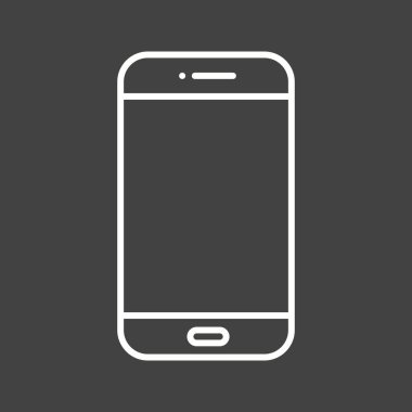 Benzersiz Mobil Vektör Satır Simgesi