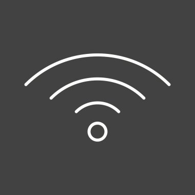 Eşsiz Wiifi Vektör Satır Simgesi