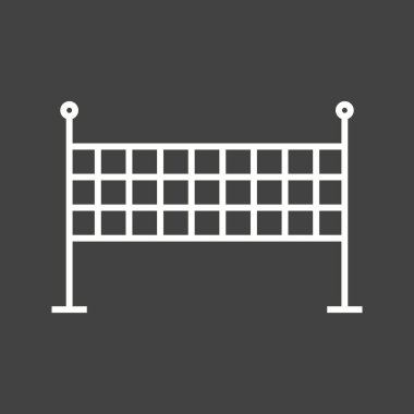 Eşsiz Volly Topu Vektör Satır Simgesi