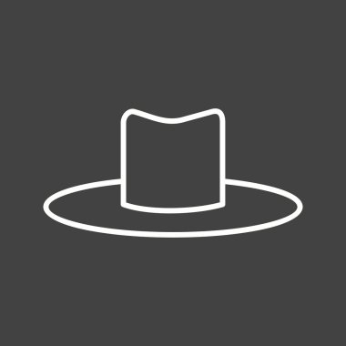 Eşsiz Şapka I Vektör Satır Simgesi