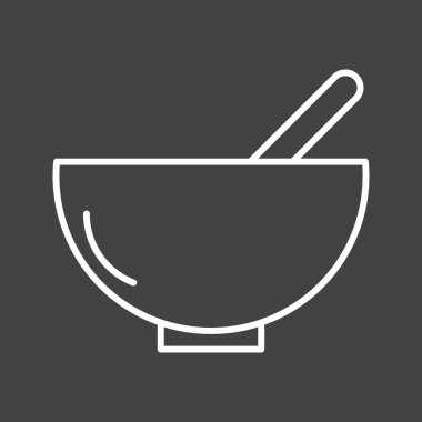 Eşsiz Gıda Vektör Hattı Simgesi