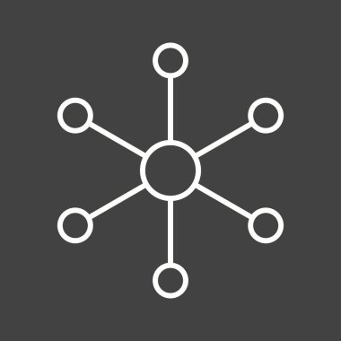 Benzersiz Moleküler Yapı Ii Vektör Satır Simgesi