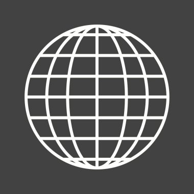 Eşsiz Küre Vektör Satırı Simgesi