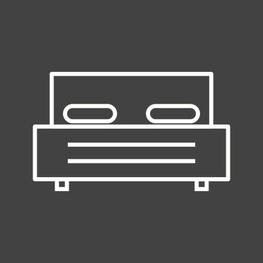 Eşsiz Yatak Vektör Satırı Simgesi