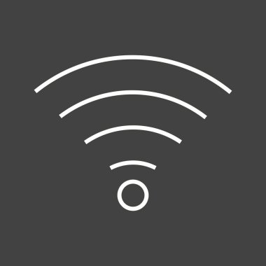 Eşsiz Wiifi Vektör Satır Simgesi