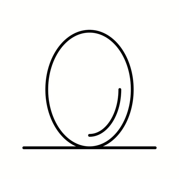 Eşsiz Yumurta Vektör Satırı Simgesi — Stok Vektör