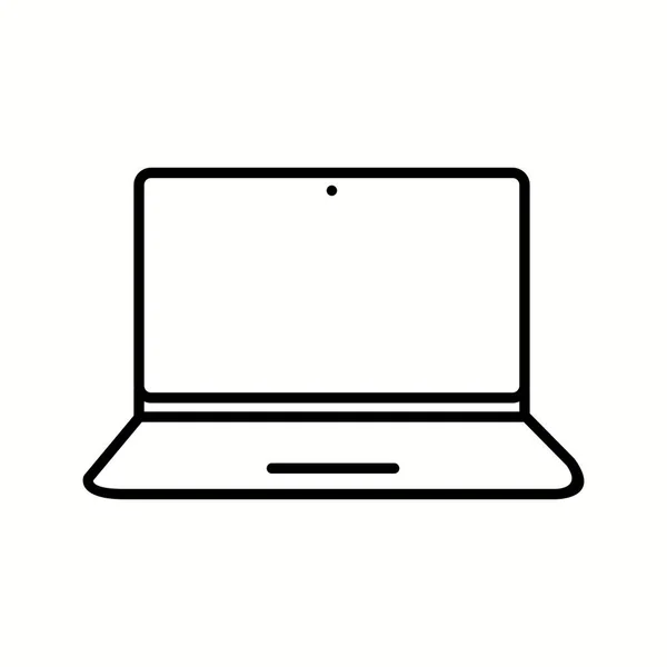 Унікальна піктограма лінії ноутбука Векторна — стоковий вектор