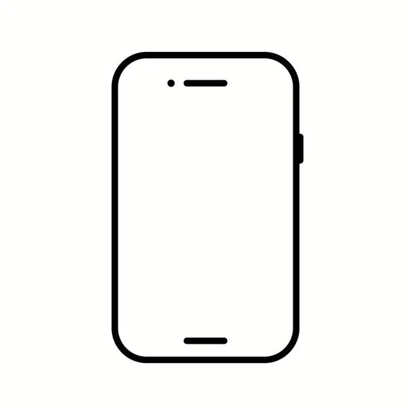 Einzigartiges Smartphone Line Vector Icon — Stockvektor