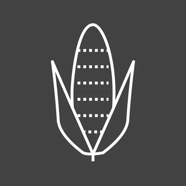 Unique Corn Vector Line Icon - Stok Vektor