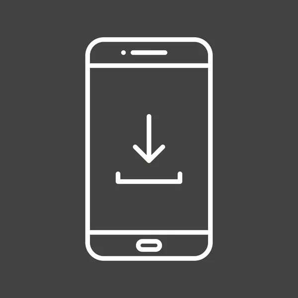 Télécharger Unique Pour Téléphone Vector Line Icon — Image vectorielle