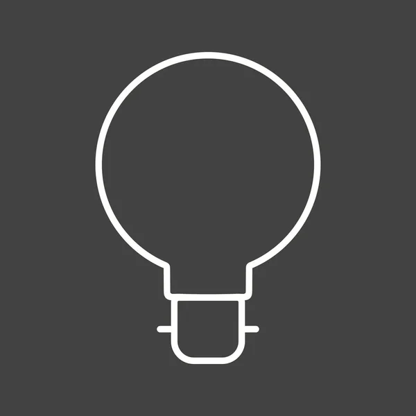 Unika ikonen för Bulb Ii Vector Line — Stock vektor