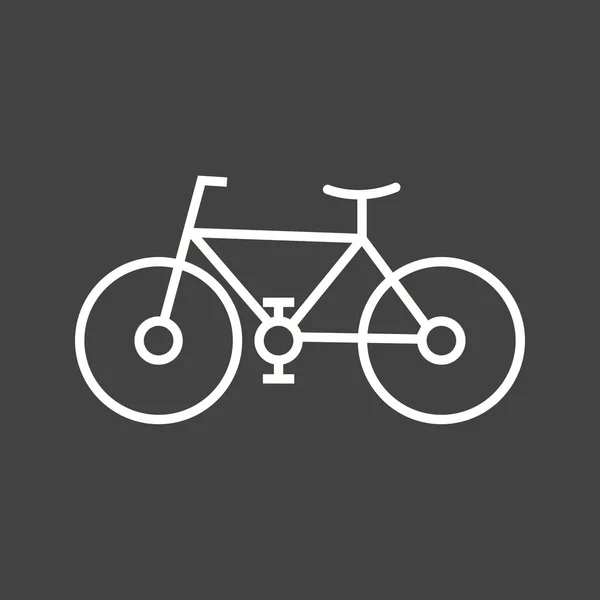 Μοναδικό ποδήλατο διάνυσμα γραμμή εικονίδιο — Διανυσματικό Αρχείο