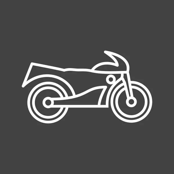 Einzigartiges Bike Vector Line Icon — Stockvektor