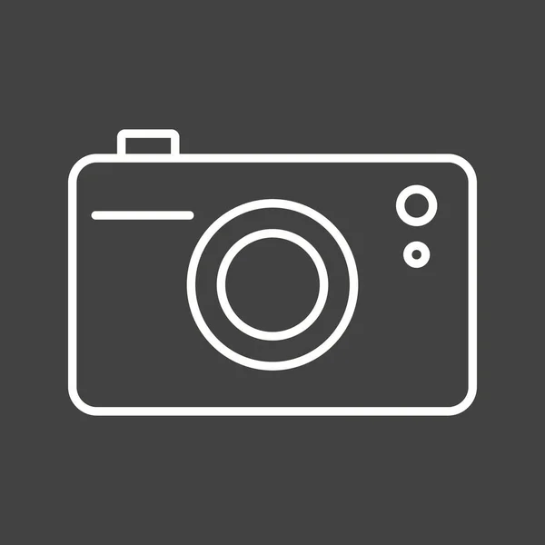 Icono de línea de vectores de cámara única — Archivo Imágenes Vectoriales