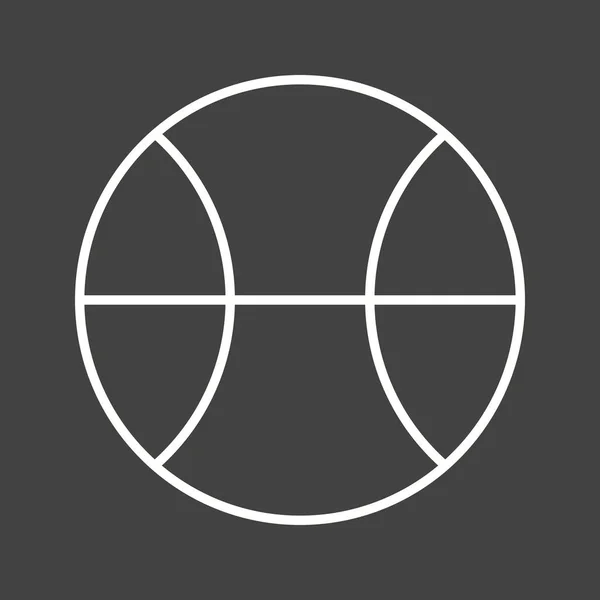 Jedinečná ikona vektoru koule — Stockový vektor