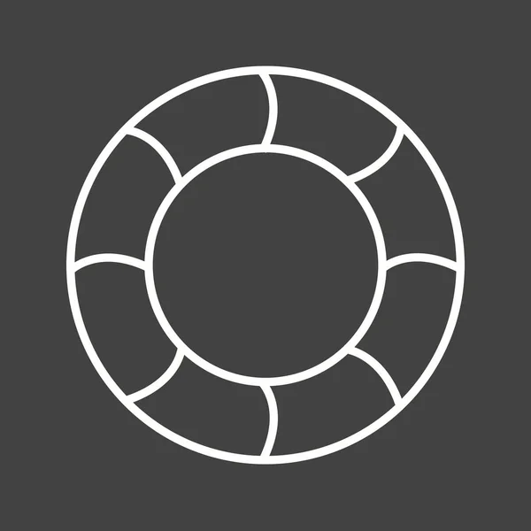 Benzersiz Yüzme Tekerleği Vektör Çizgisi Simgesi