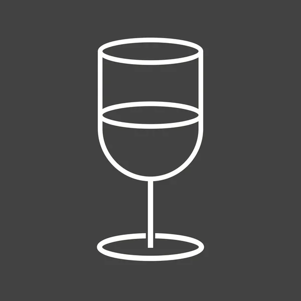 Icône de ligne vectorielle de boisson gazeuse unique — Image vectorielle