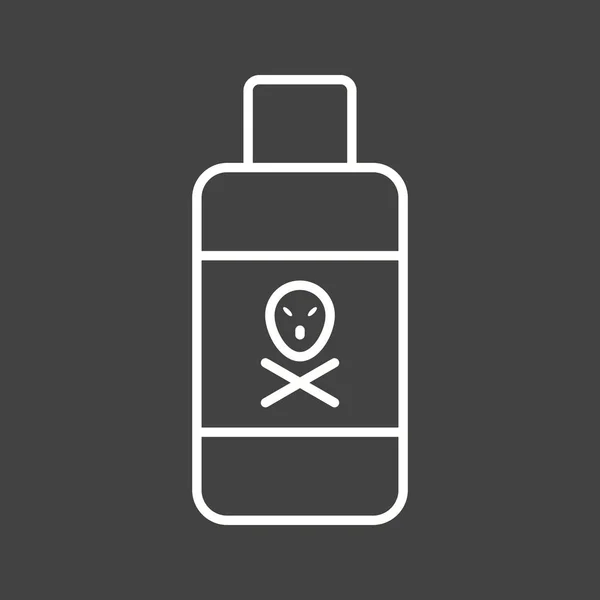 Unik ikon för farliga kemiska vektorer — Stock vektor