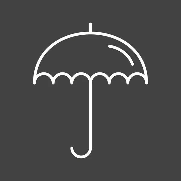 Μοναδικό εικονίδιο διανυσματικής γραμμής ομπρέλας — Διανυσματικό Αρχείο