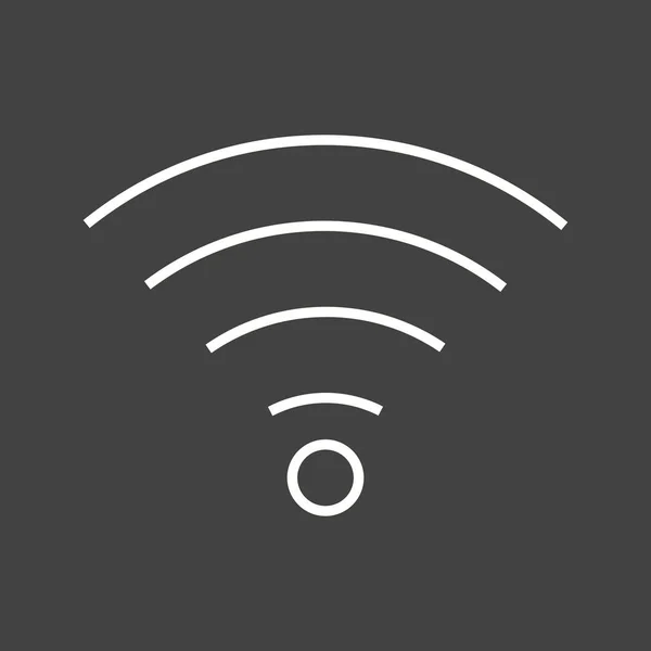 Einzigartiges Wifi Vector Line Icon — Stockvektor