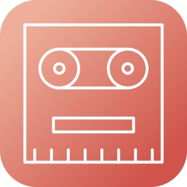 Eşsiz Kayıt Vektörü Satır Simgesi