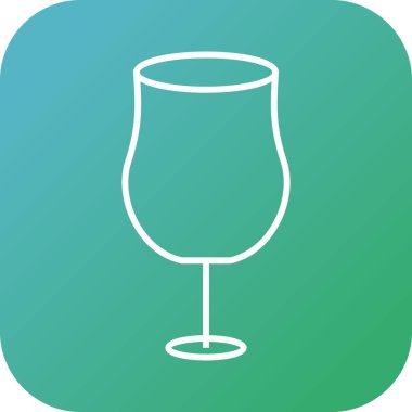 Eşsiz Kokteyl Vektör Satırı Simgesi