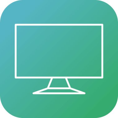 Benzersiz Lcd Satır Vektörü Simgesi