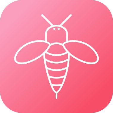 Eşsiz Bal Arısı Vektör Satırı Simgesi