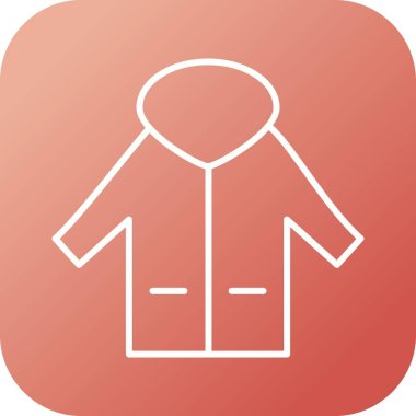 Eşsiz Ceket Vektör Satırı Simgesi